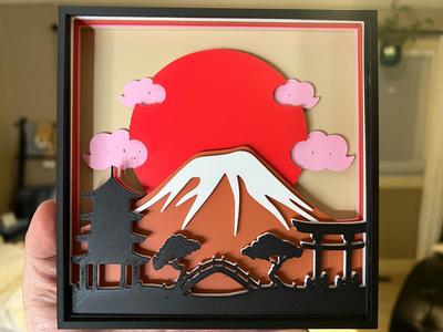Shadow Box Mount Fuji