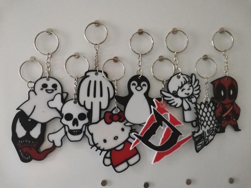 MULTI-THEME MULTICOLOR KEYCHAIN BIG PACK (5+6)