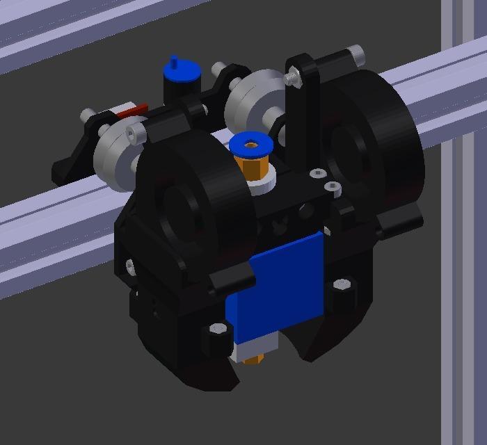SmartAlu new X carriage with radial fan duct(s)