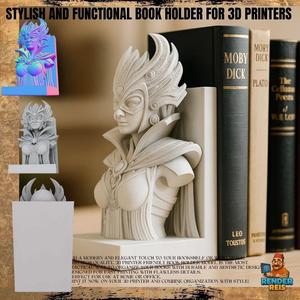 Elf Queen Bookend – 3D Printable Fantasy Bust