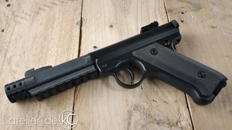 KJ MK1 railed barrel and silencer adapter