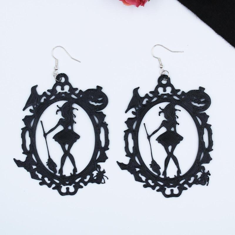 Halloween Earring Witch Chain Necklance Scare
