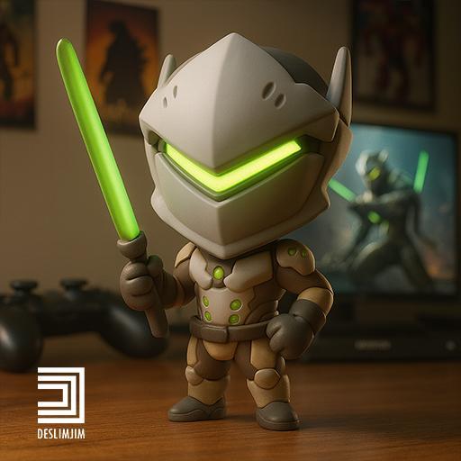 Overwatch 2 Genji - Chibi Cute toyart