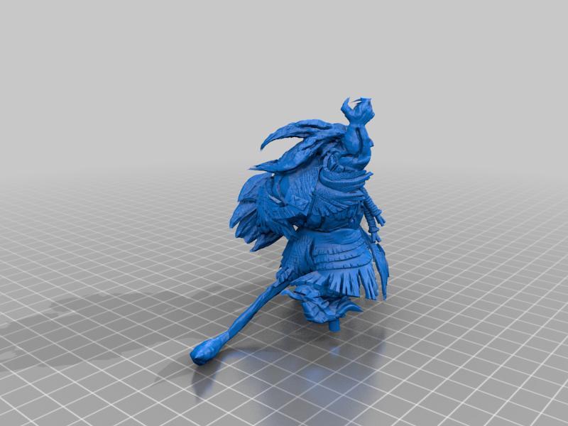 Branded Charr (mad artistic liberties edition + hollow; LEDs not included)