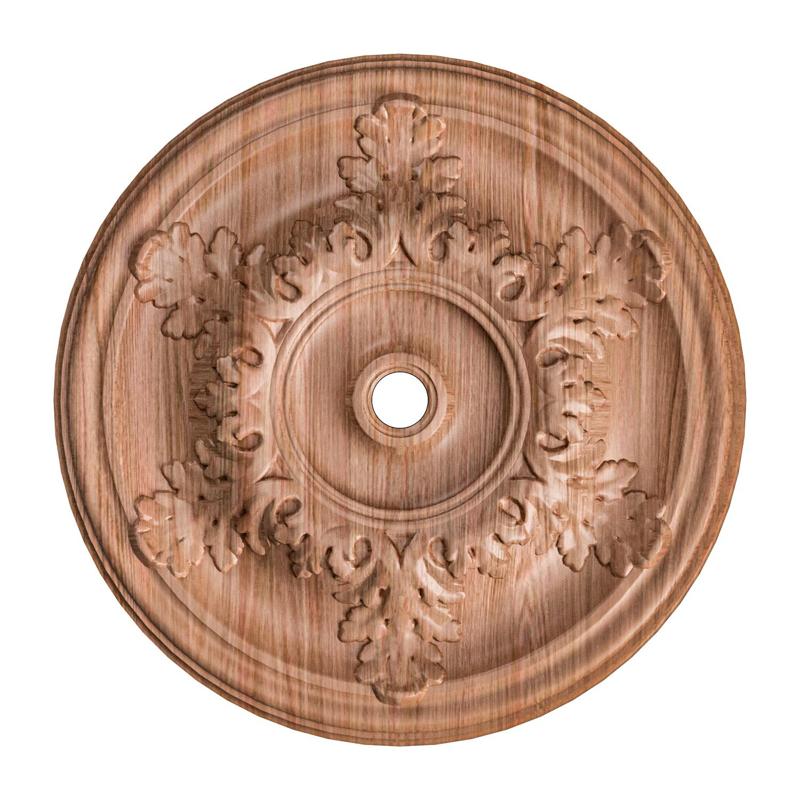 Rosette No. 017 - Acanthus Leaf Cross Ceiling Medallion STL for CNC and 3D Printing