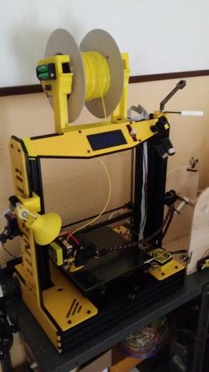 Prusa i4 Bobina (filament) Holder with buzzer