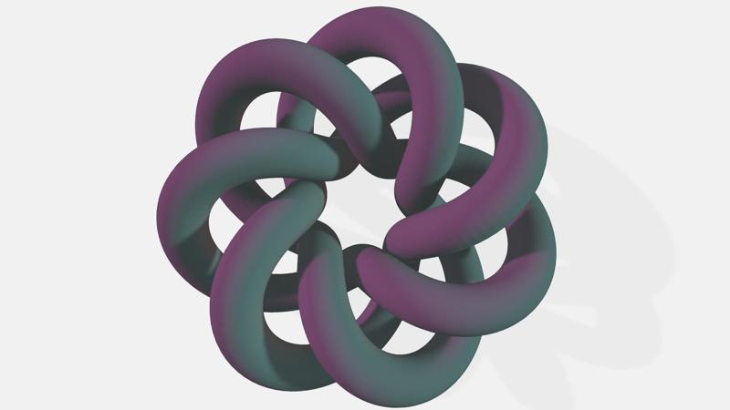 7 crossing torus