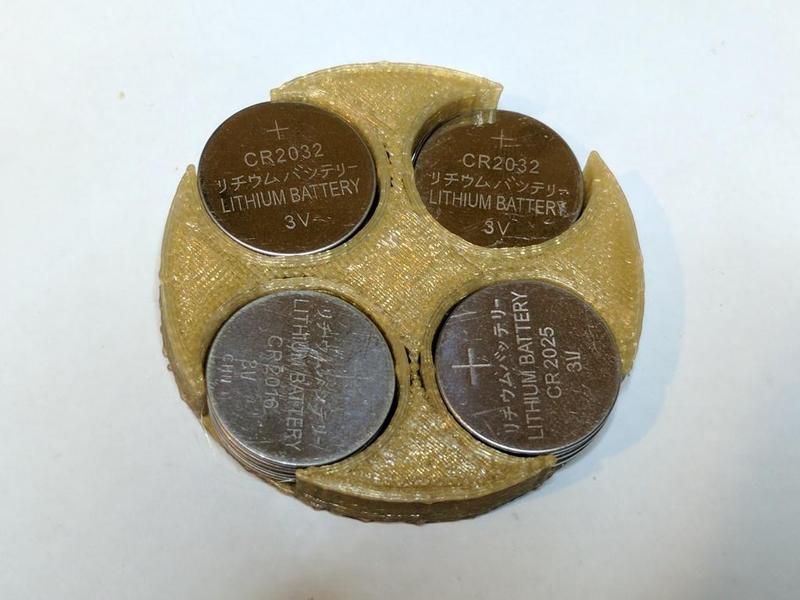 Coin Cell Battery Box (CR2016 CR2025 CR2032)