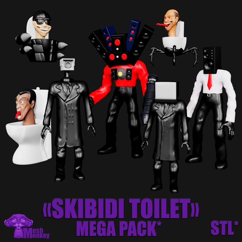 SKIBIDI TOILET MEGA CHARACTERS PACK - TV MAN, G-MAN, TITAN...