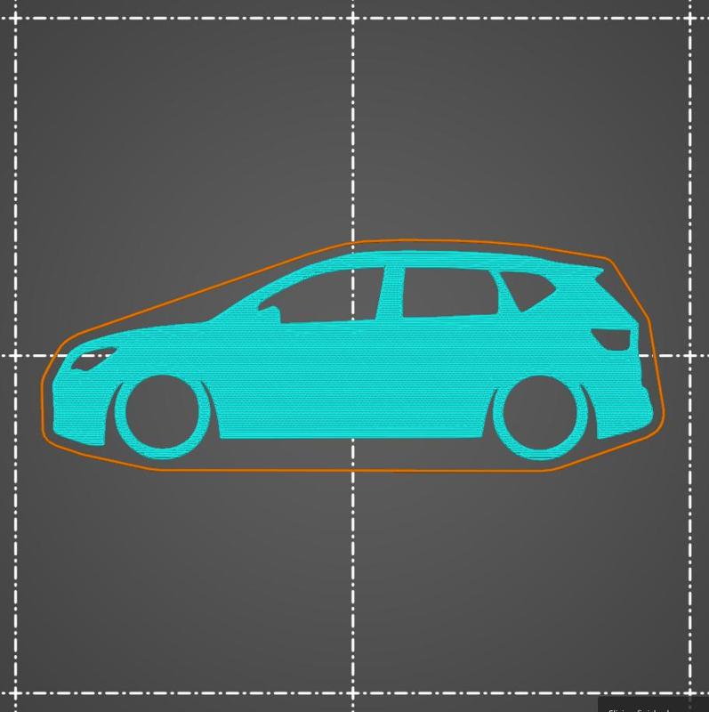 Seat Ateca Cupra key silhouette