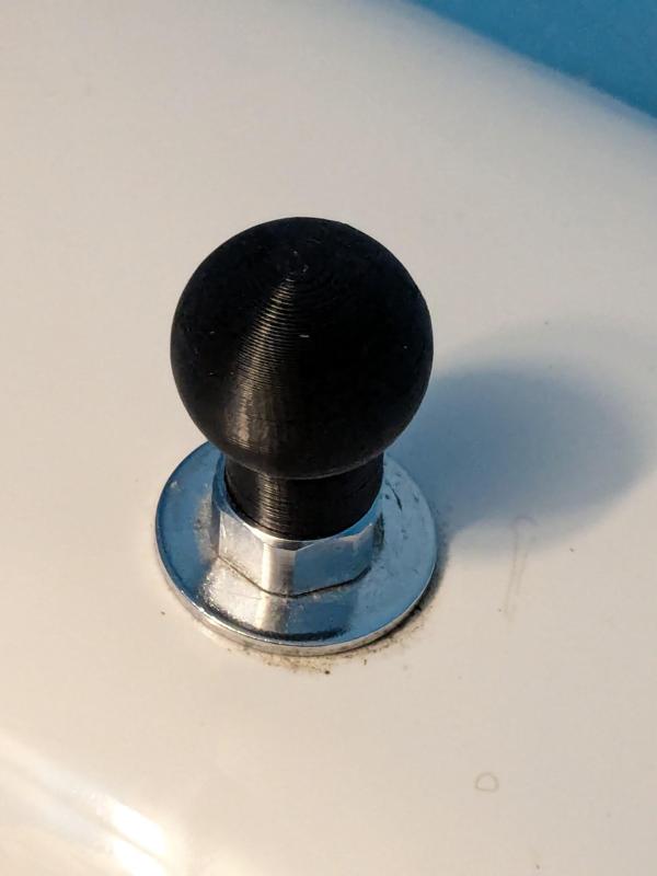 Lifting knob for toilet