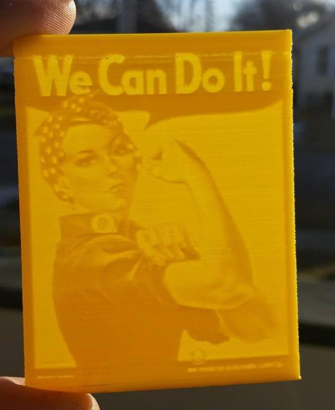 We Can Do It Lithophane