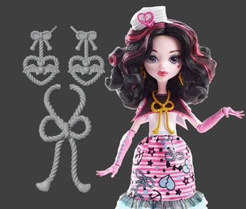 Draculaura Shriekwrecked Necklace and Earrings Replacements