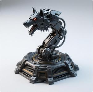 Wolf-headed mech