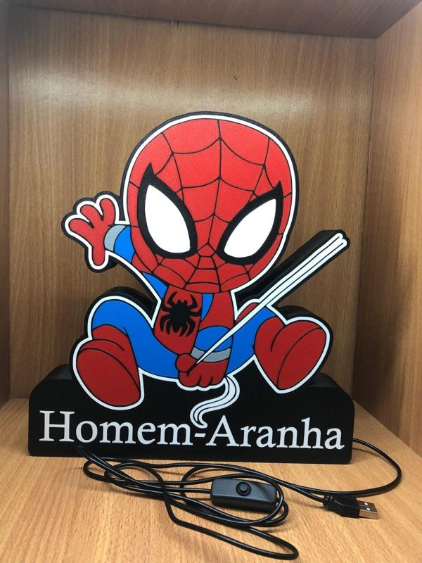 Luminária Homem Aranha - Spider Man