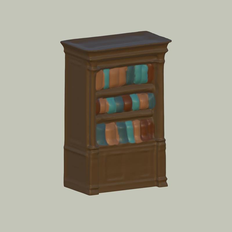 2 Victorian book cases