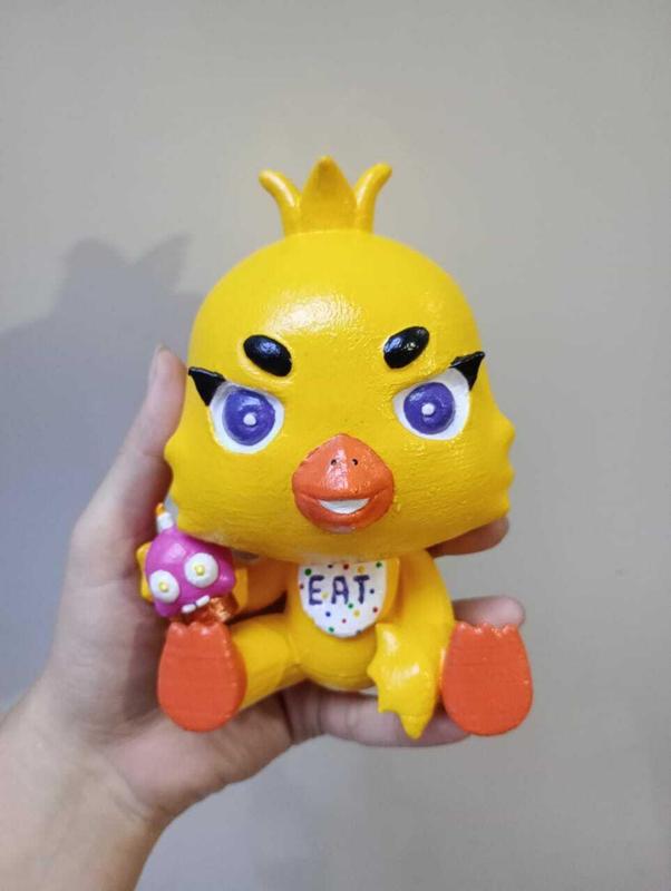 Chica the chicken CHIBI doll/figure - Five nights at Freddy's