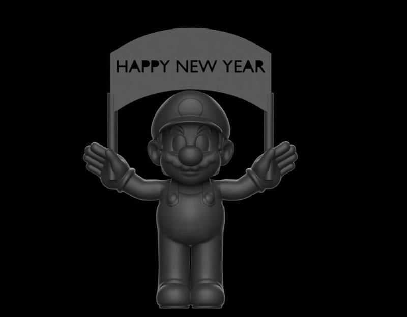 Happy new year by Super Mario