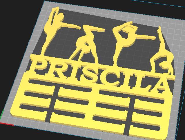 PRISCILA Name Medal Display Stand