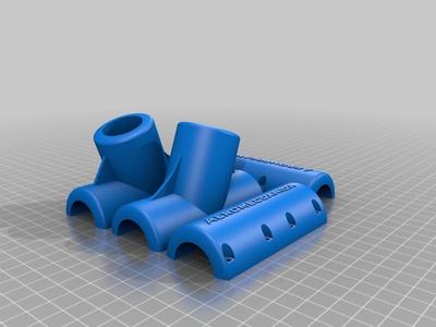 DJI Inspire 1-2 Style Middle arm clamp 25mm (Aeromeccanica Version)