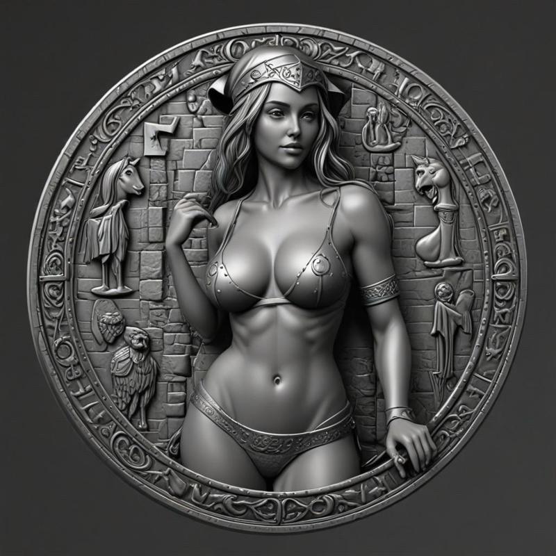 Maidens - The Kings Bullion 999FS Coin token double sided