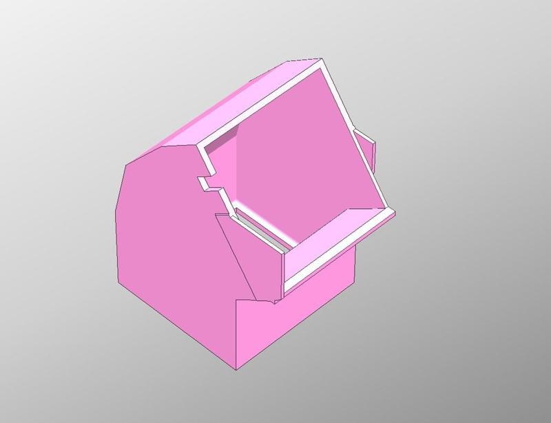 PP3DP Up Plus air duct for 40 mm fan