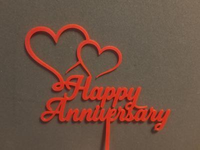 Cake topper Anniversary