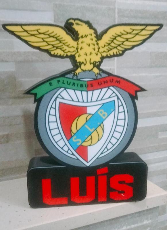 Led box Benfica name Luis