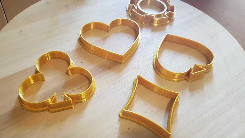 Cookie Cutter simboli carte e coins