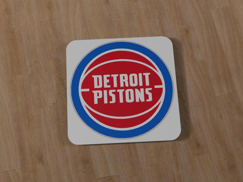 Detroit Pistons Square Coaster