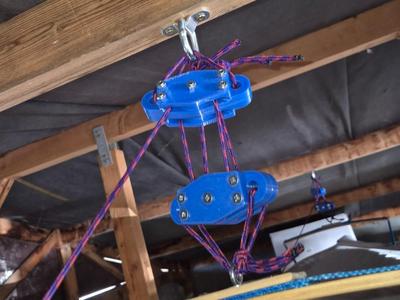 Double pulleys system - 608 bearing