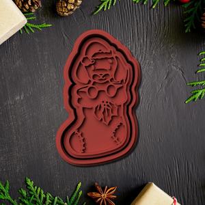 Dachshund Sausage Christmas Doge cookie cutter