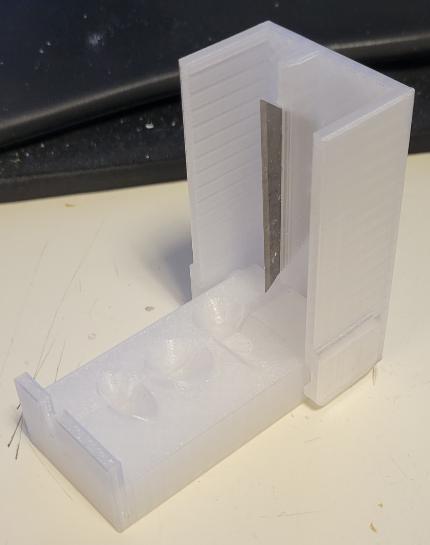 Pill cutter enhanced to cut thirds...