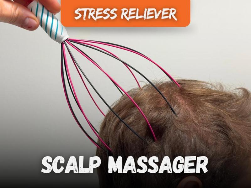 Scalp Massager – Stimulator and Stress Reliever