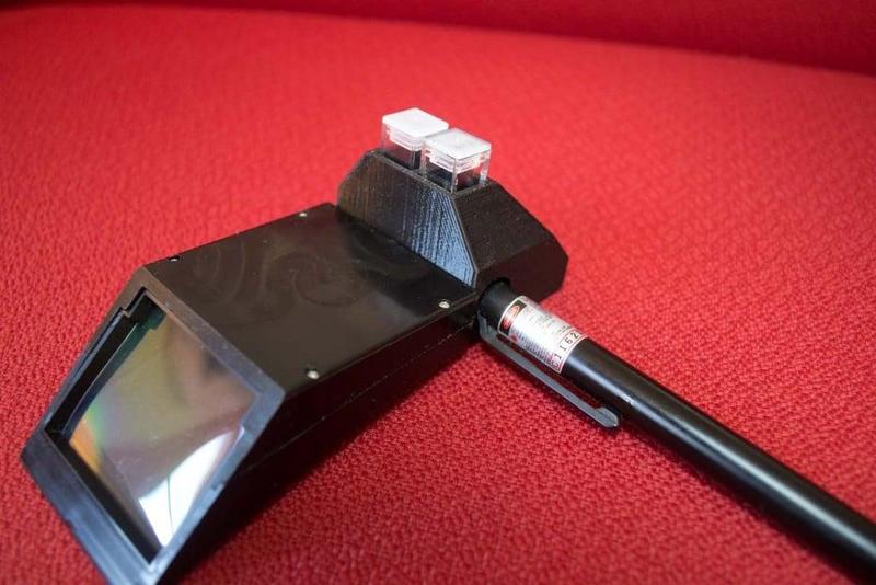 Smart phone spectrometer cuvette holder