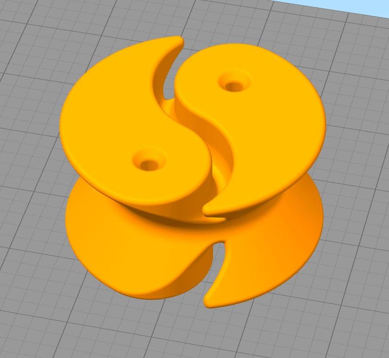 Cable reel wire spool organizer yin yang 2 rope shortener