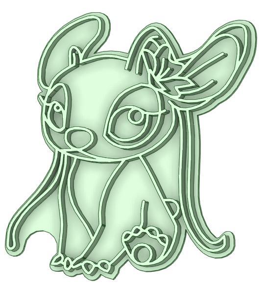 Angel Stitch whole cookie cutter