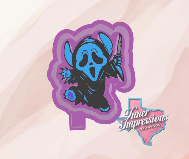 Stitch Scream Freshie Mold Housing