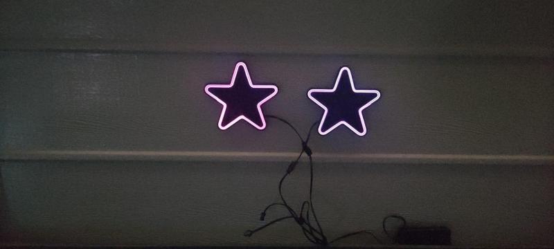 EL wire Star ornament