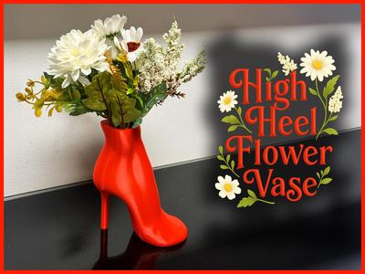 High Heel Flower Vase
