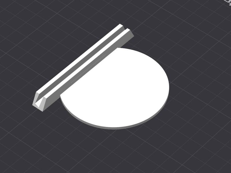 Litophane stand with round base (Litophane)