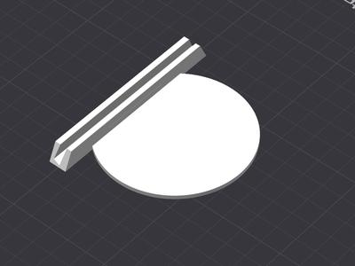 Litophane stand with round base (Litophane)