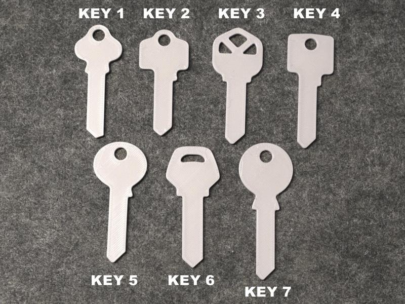 Blank House Key Templates