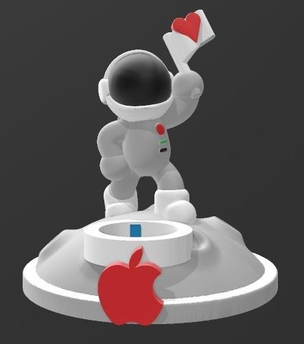 Suporte Apple Watch Charger  Astronaut
