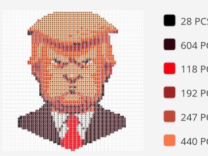 Donald Trump Pixel Art