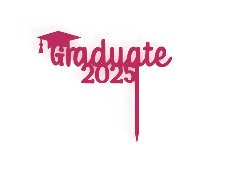 GRADUATE CAKE TOPPER EGRESADOS 2025
