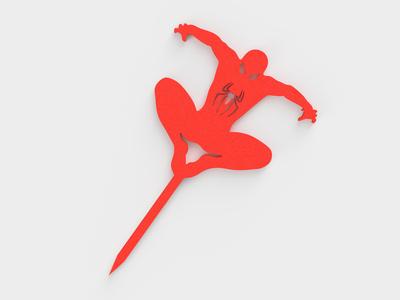 spiderman - cake topper