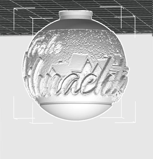 Christmas ball Lithophane