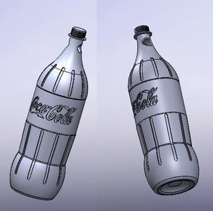 Coca Cola bottle keychain