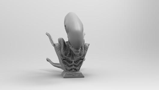 Scout Alien Xenomorph Bust 3D Printing model